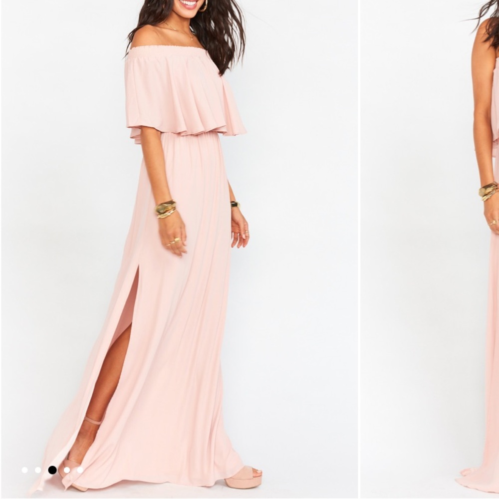 Hacienda Maxi Dress Dusty Blush Crisp medium